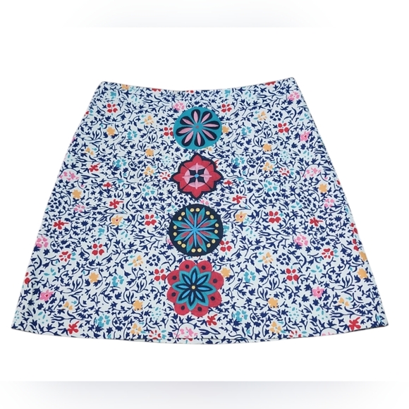 Women's Boden Katrina‎ Floral Medallion Printed Skirt Size 8 - Picture 2 of 5